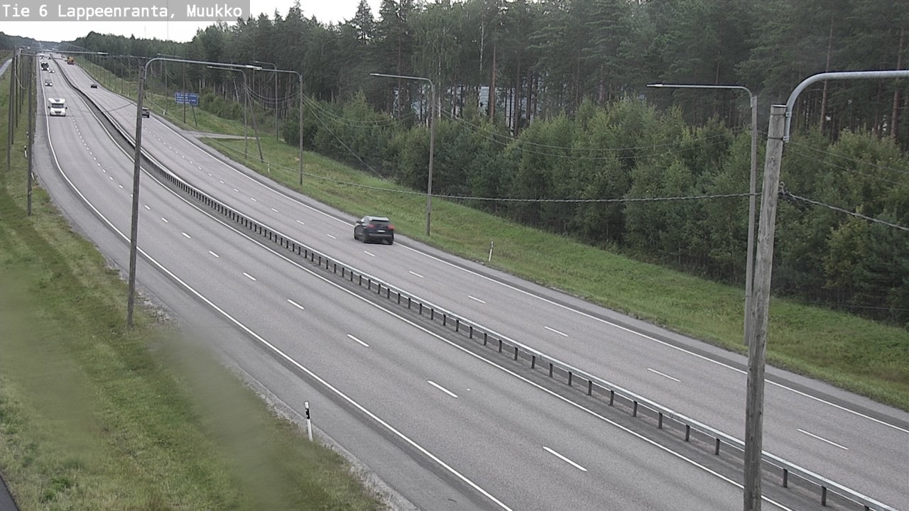 Weather Camera Image Road 6 Lappeenranta, Muukko, Lappeenranta, Etelä-Karjala
