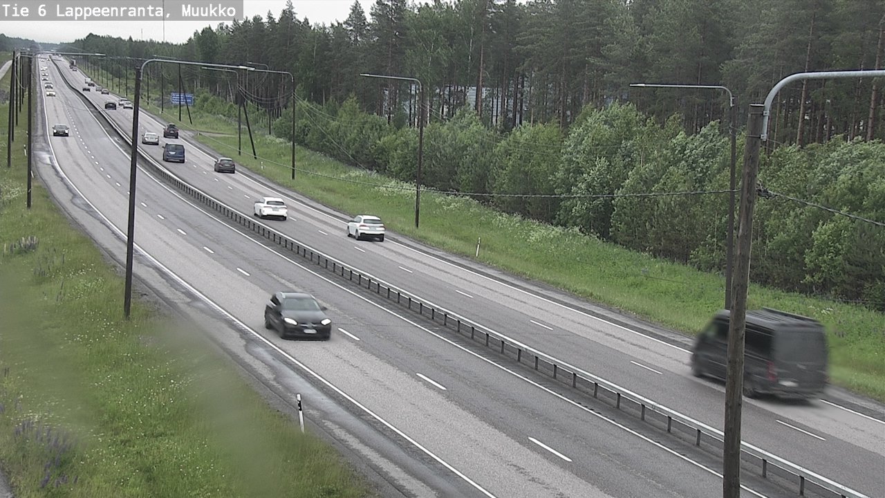 Weather Camera Image Road 6 Lappeenranta, Muukko, Lappeenranta, Etelä-Karjala