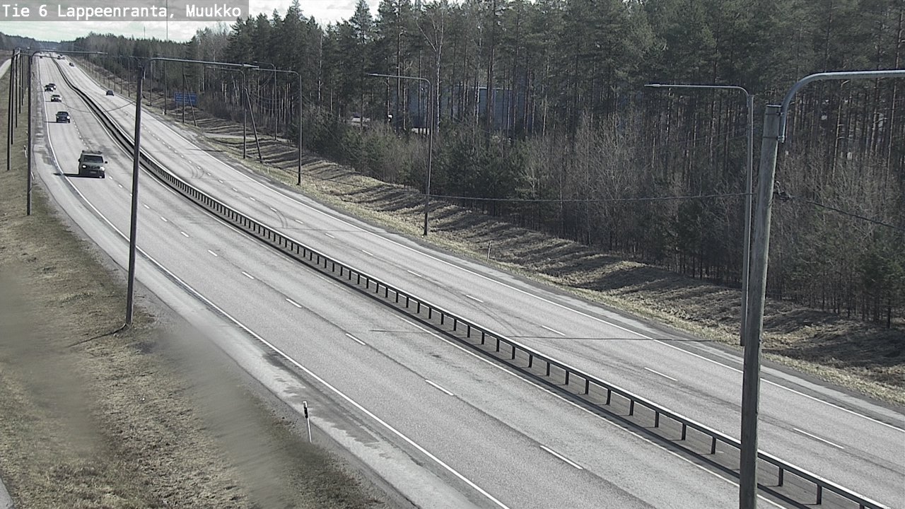 Weather Camera Image Väg 6 Villmanstrand, Muukko, Lappeenranta, Etelä-Karjala