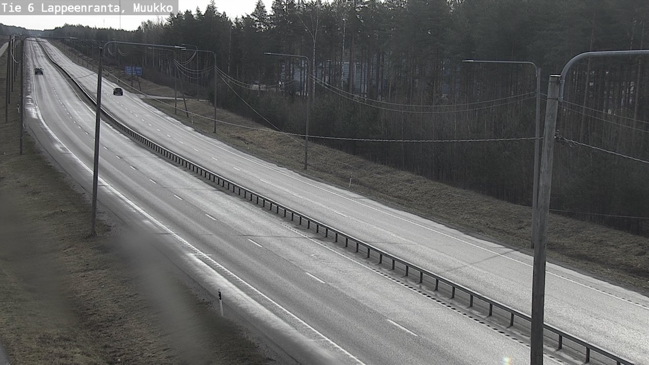 Weather Camera Image Väg 6 Villmanstrand, Muukko, Lappeenranta, Etelä-Karjala