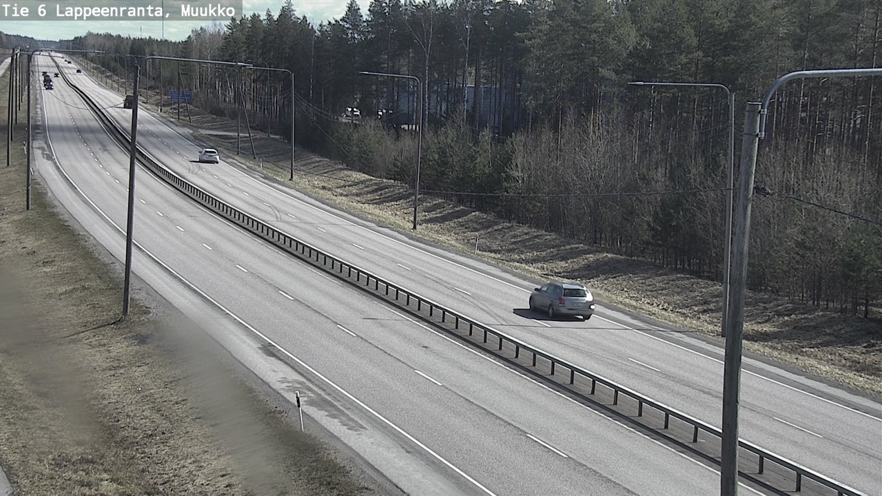 Weather Camera Image Väg 6 Villmanstrand, Muukko, Lappeenranta, Etelä-Karjala