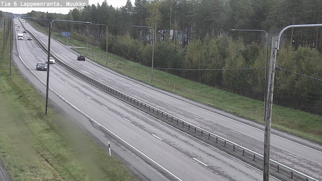 Weather Camera Image Road 6 Lappeenranta, Muukko, Lappeenranta, Etelä-Karjala