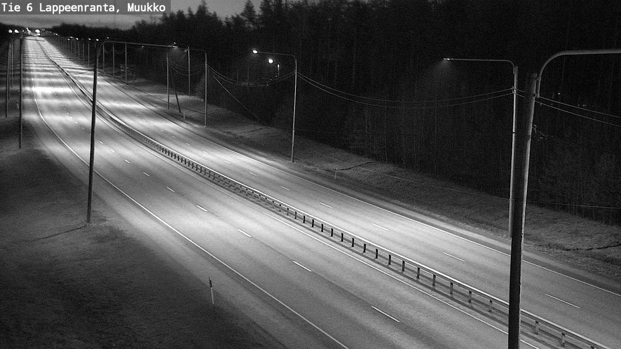 Weather Camera Image Road 6 Lappeenranta, Muukko, Lappeenranta, Etelä-Karjala