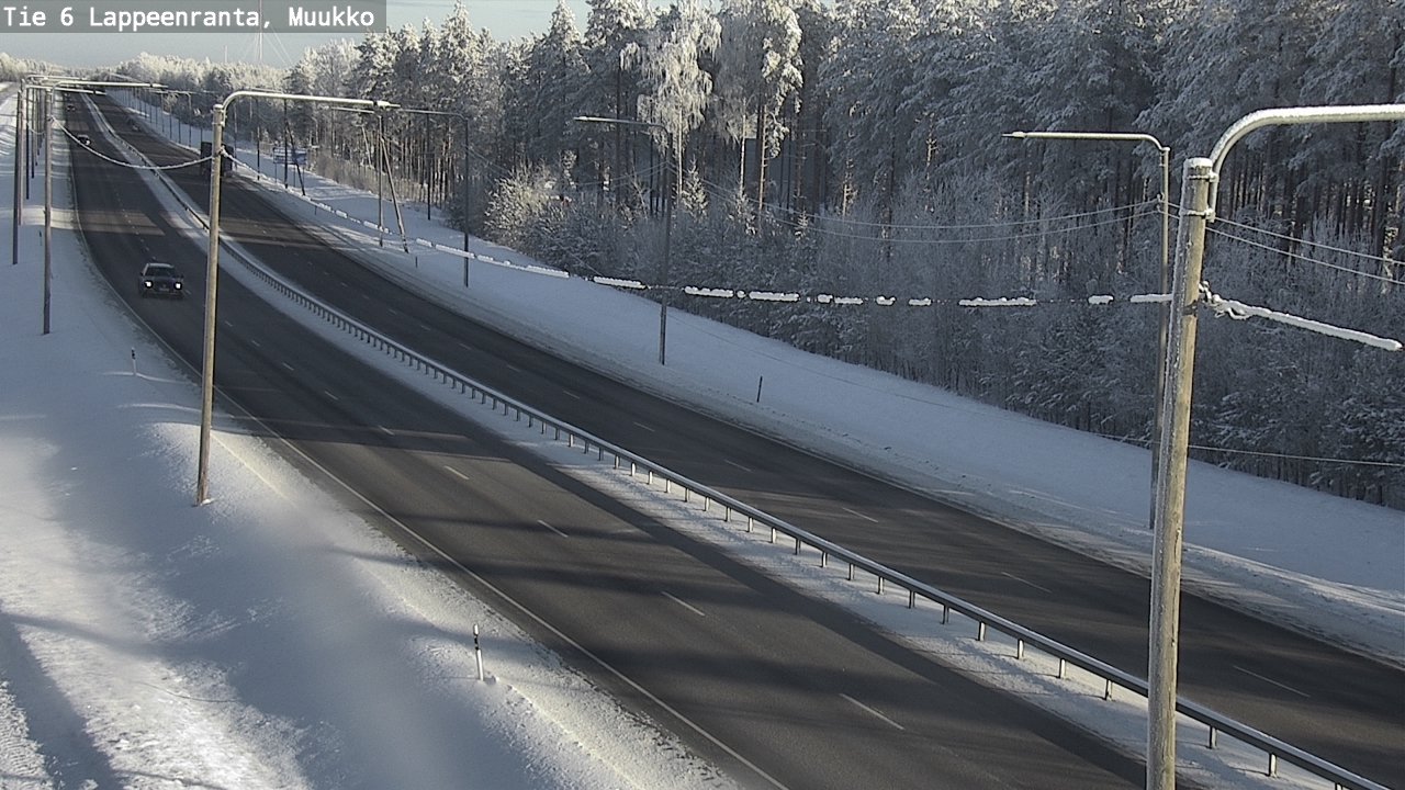 Weather Camera Image Väg 6 Villmanstrand, Muukko, Lappeenranta, Etelä-Karjala