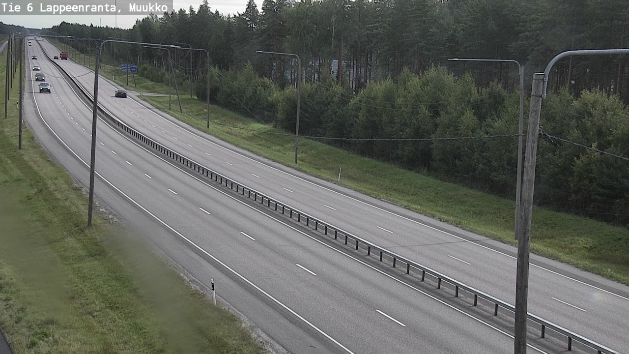 Weather Camera Image Road 6 Lappeenranta, Muukko, Lappeenranta, Etelä-Karjala