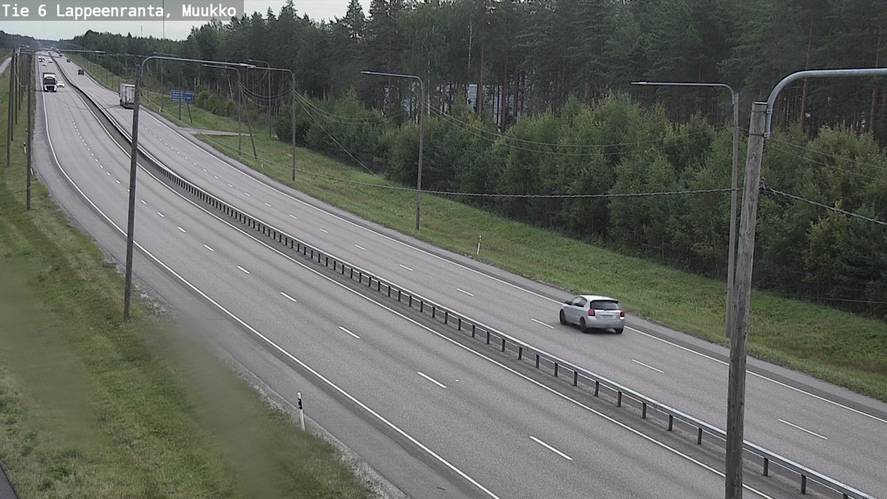 Weather Camera Image Road 6 Lappeenranta, Muukko, Lappeenranta, Etelä-Karjala