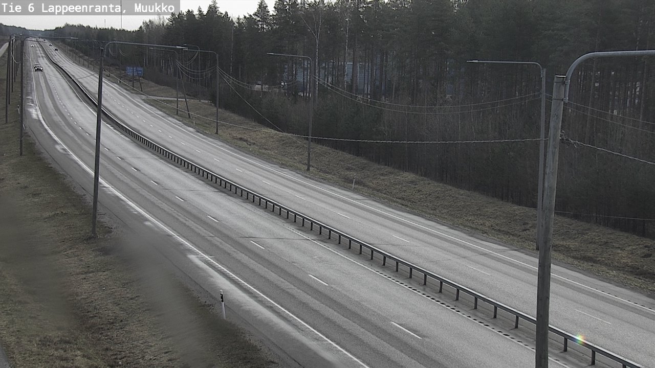Weather Camera Image Väg 6 Villmanstrand, Muukko, Lappeenranta, Etelä-Karjala