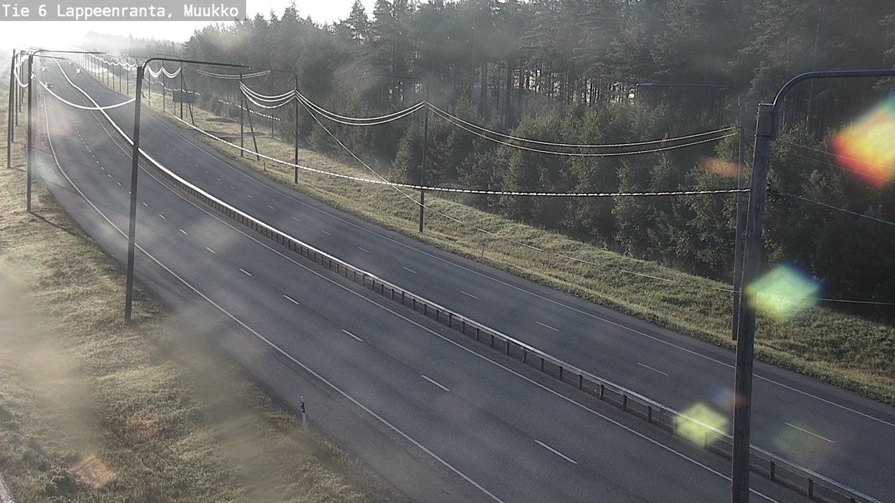 Weather Camera Image Road 6 Lappeenranta, Muukko, Lappeenranta, Etelä-Karjala
