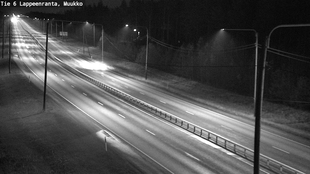 Weather Camera Image Väg 6 Villmanstrand, Muukko, Lappeenranta, Etelä-Karjala