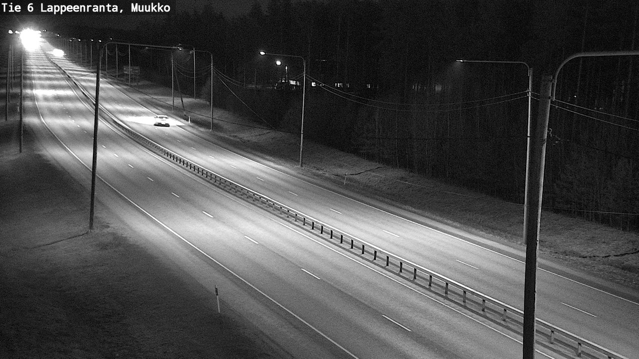 Weather Camera Image Väg 6 Villmanstrand, Muukko, Lappeenranta, Etelä-Karjala