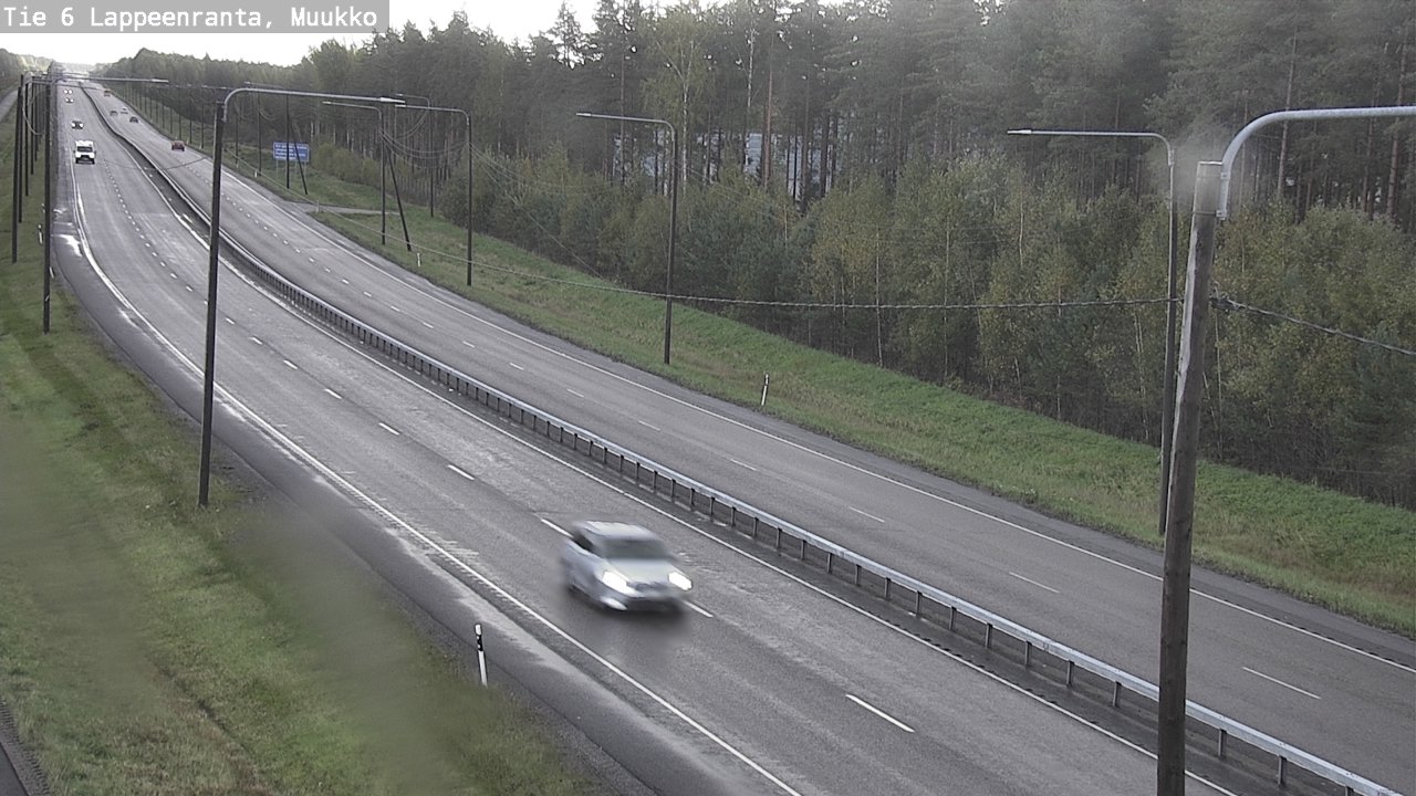 Weather Camera Image Road 6 Lappeenranta, Muukko, Lappeenranta, Etelä-Karjala