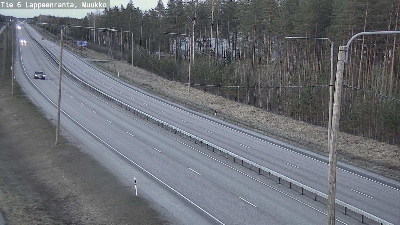 Weather Camera Image Väg 6 Villmanstrand, Muukko, Lappeenranta, Etelä-Karjala