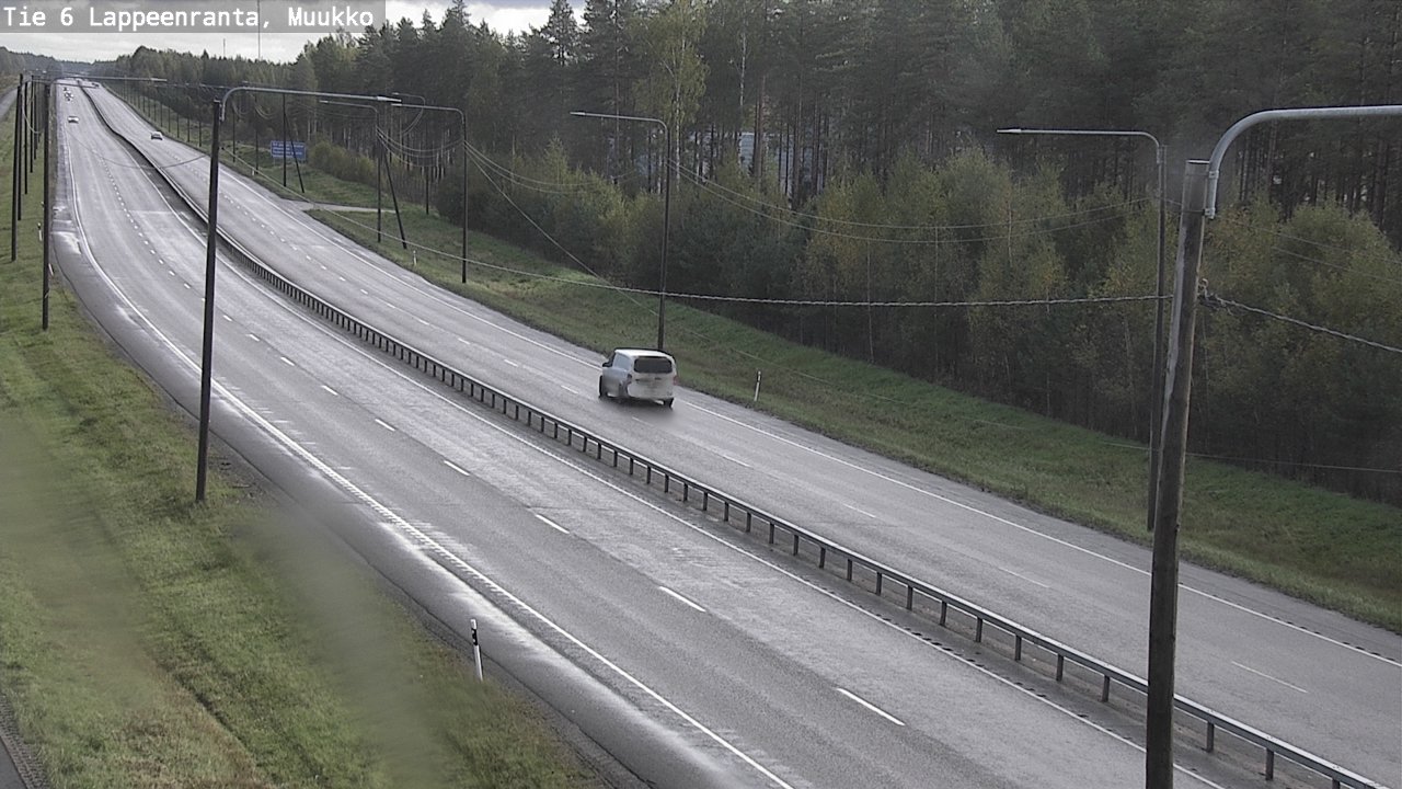 Weather Camera Image Road 6 Lappeenranta, Muukko, Lappeenranta, Etelä-Karjala