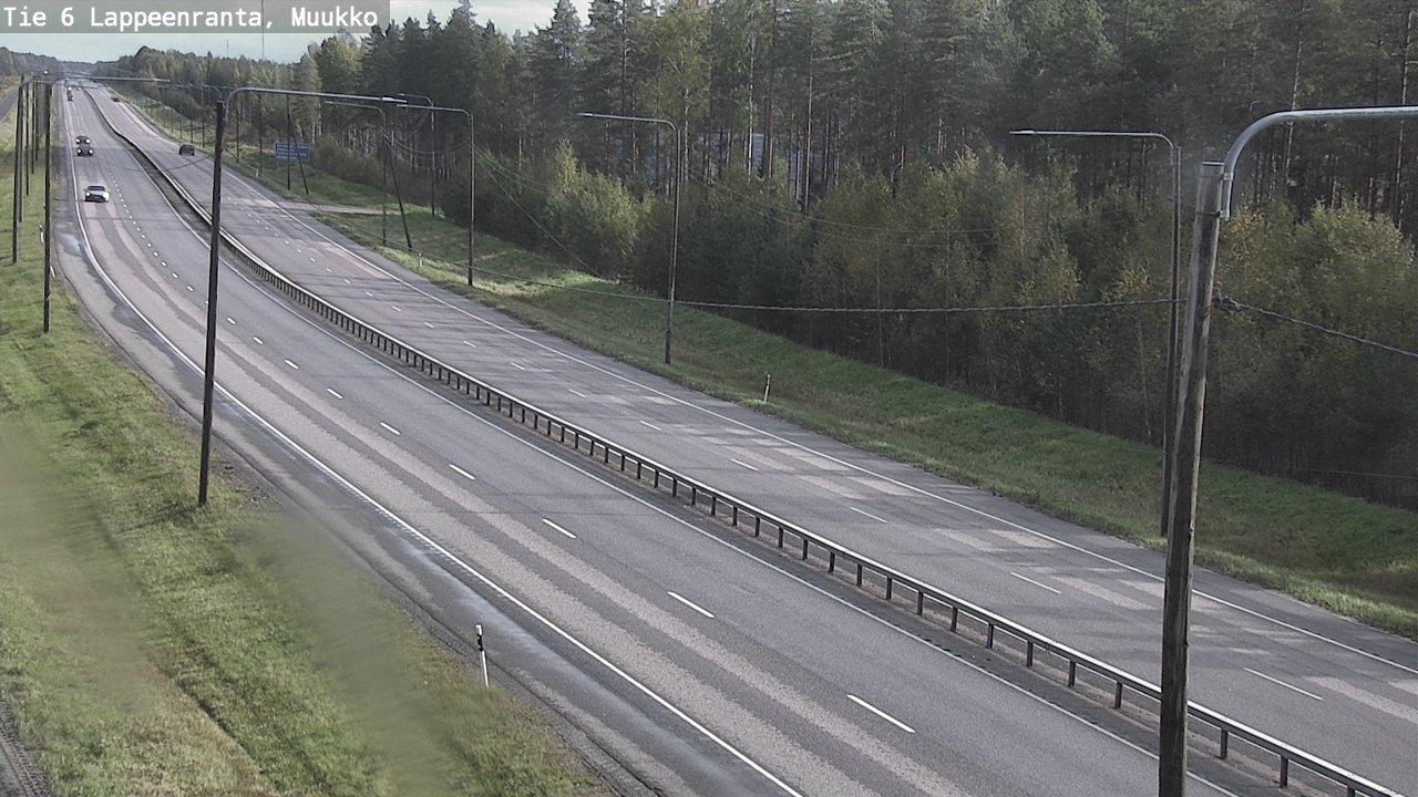 Weather Camera Image Road 6 Lappeenranta, Muukko, Lappeenranta, Etelä-Karjala