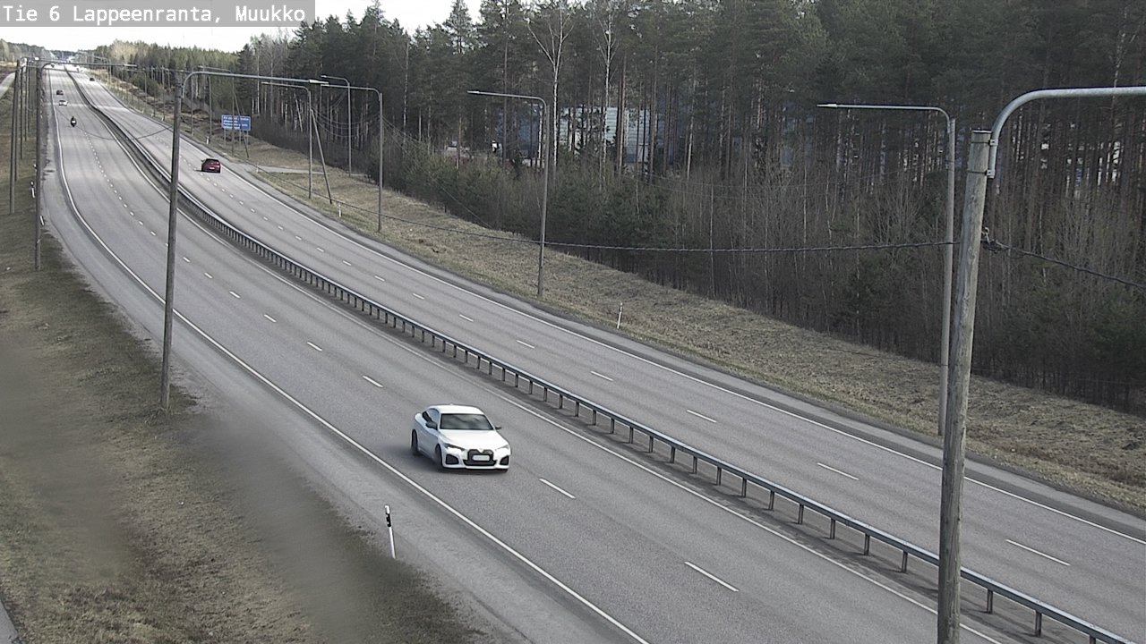 Weather Camera Image Väg 6 Villmanstrand, Muukko, Lappeenranta, Etelä-Karjala