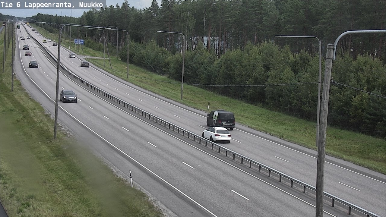 Weather Camera Image Road 6 Lappeenranta, Muukko, Lappeenranta, Etelä-Karjala