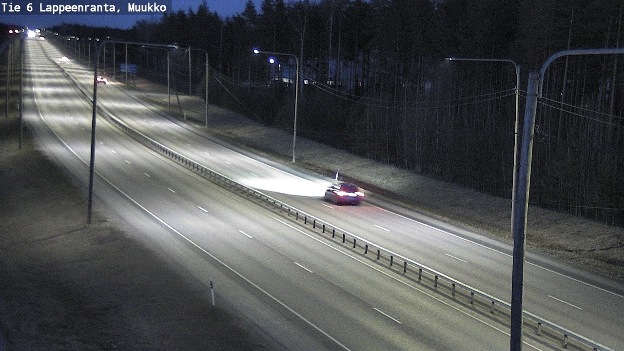 Weather Camera Image Väg 6 Villmanstrand, Muukko, Lappeenranta, Etelä-Karjala