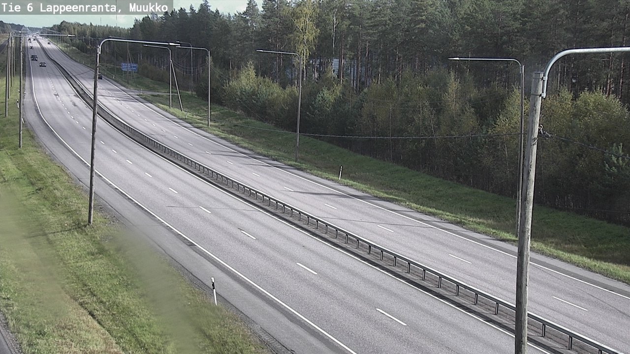 Weather Camera Image Road 6 Lappeenranta, Muukko, Lappeenranta, Etelä-Karjala