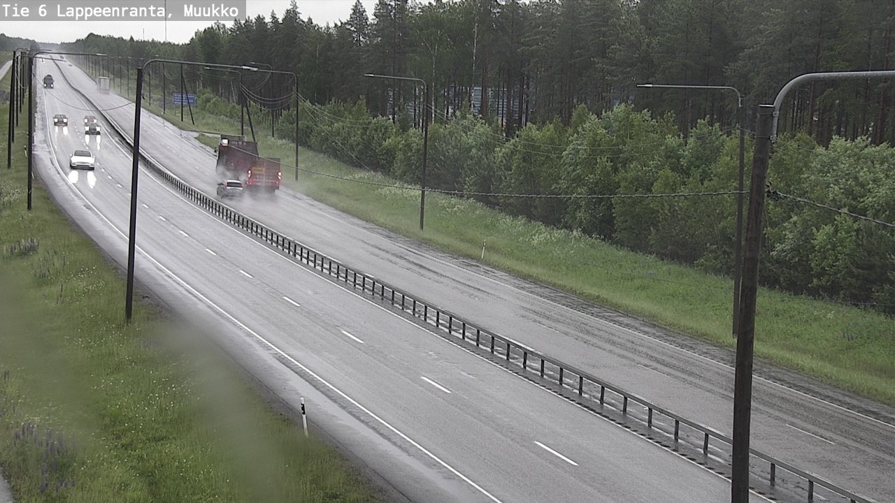 Weather Camera Image Road 6 Lappeenranta, Muukko, Lappeenranta, Etelä-Karjala