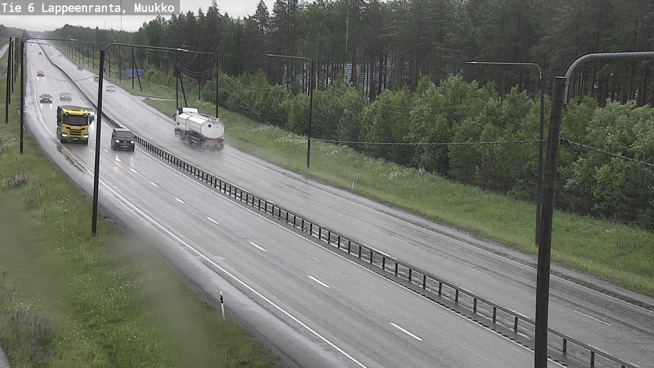 Weather Camera Image Road 6 Lappeenranta, Muukko, Lappeenranta, Etelä-Karjala