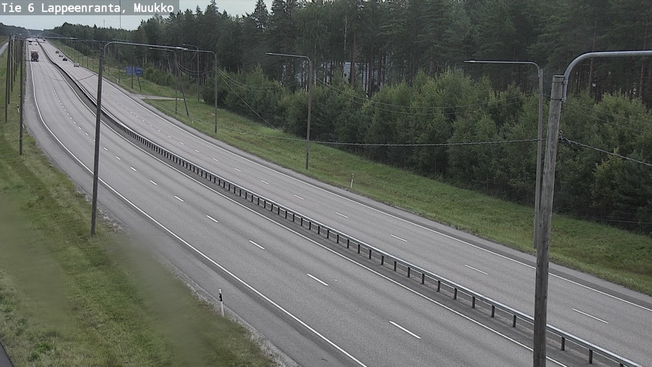 Weather Camera Image Road 6 Lappeenranta, Muukko, Lappeenranta, Etelä-Karjala