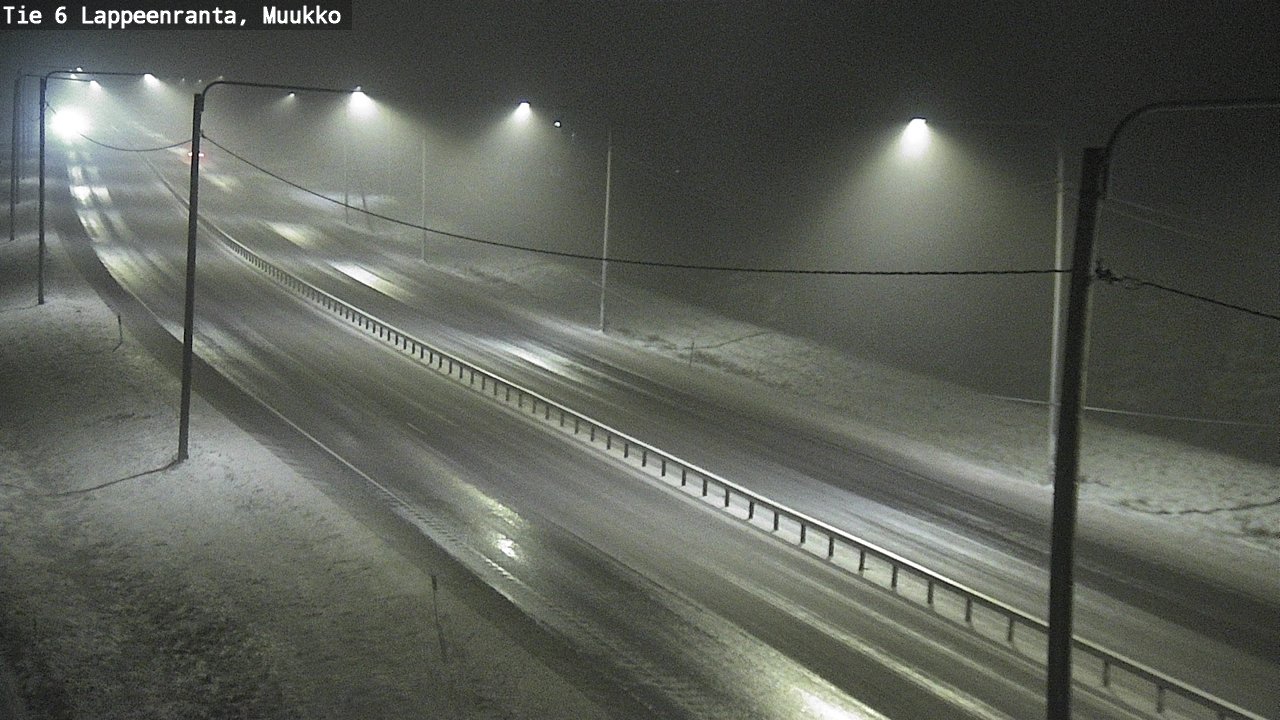 Weather Camera Image Road 6 Lappeenranta, Muukko, Lappeenranta, Etelä-Karjala