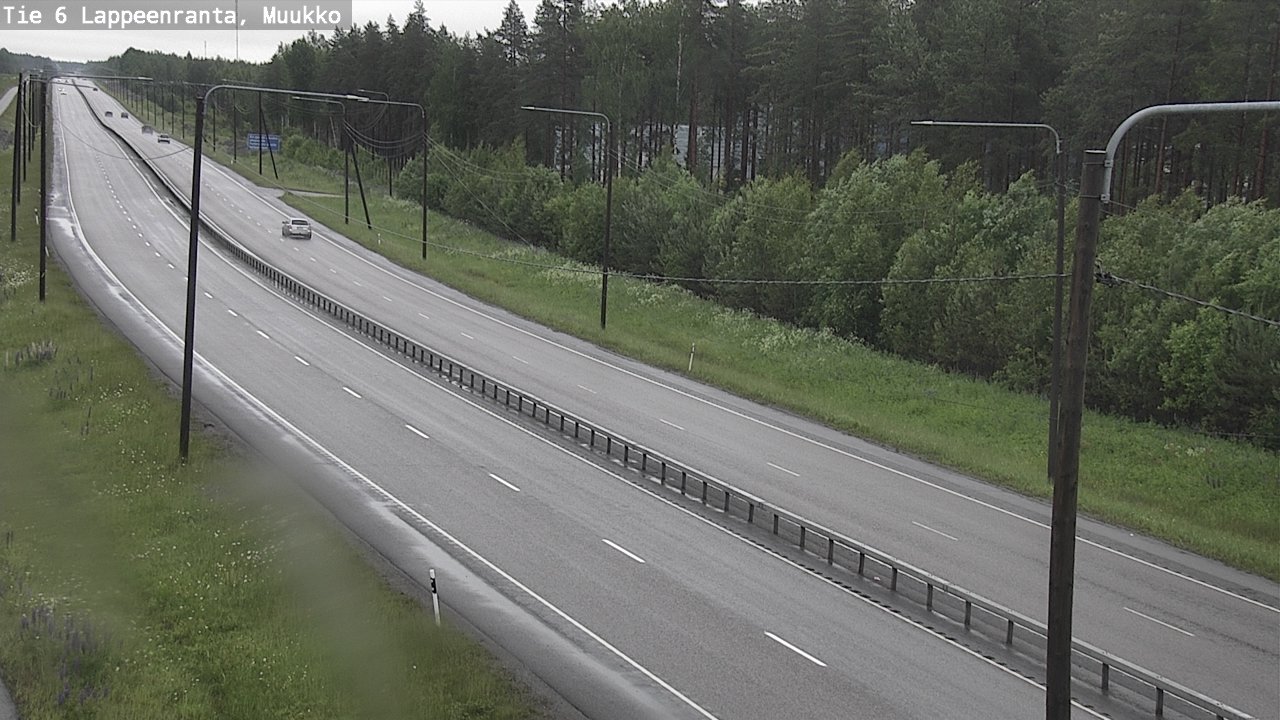 Weather Camera Image Road 6 Lappeenranta, Muukko, Lappeenranta, Etelä-Karjala