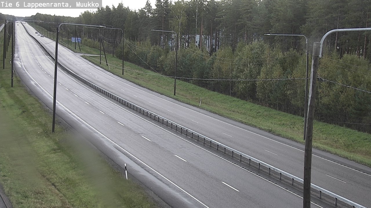 Weather Camera Image Road 6 Lappeenranta, Muukko, Lappeenranta, Etelä-Karjala