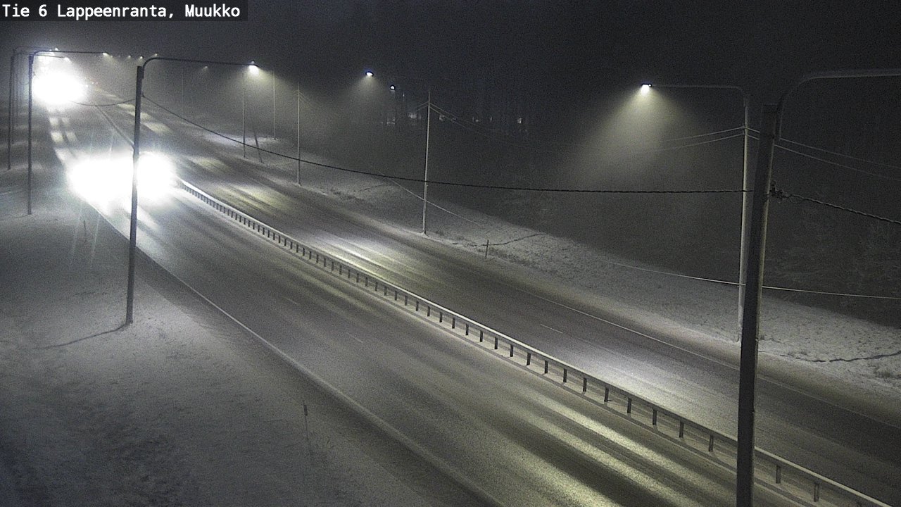 Weather Camera Image Road 6 Lappeenranta, Muukko, Lappeenranta, Etelä-Karjala