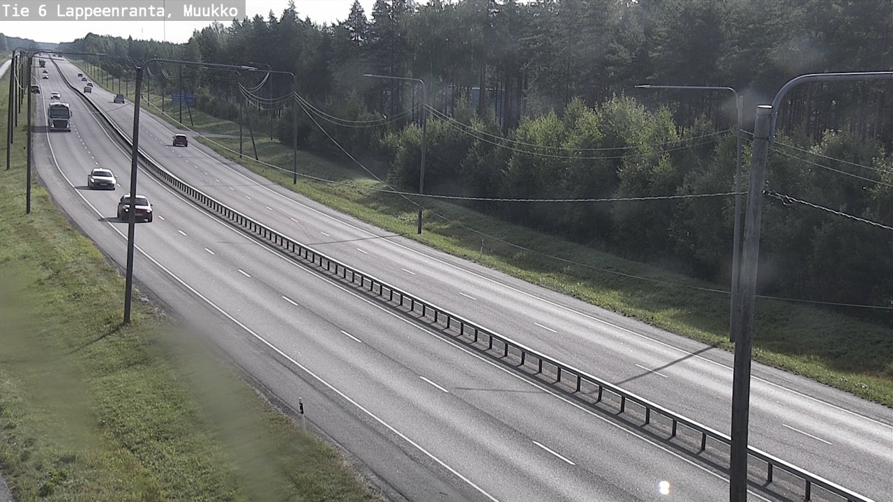 Weather Camera Image Road 6 Lappeenranta, Muukko, Lappeenranta, Etelä-Karjala