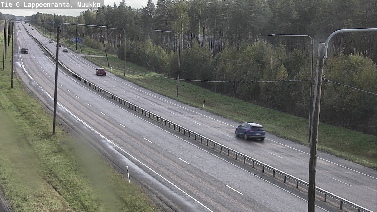 Weather Camera Image Road 6 Lappeenranta, Muukko, Lappeenranta, Etelä-Karjala