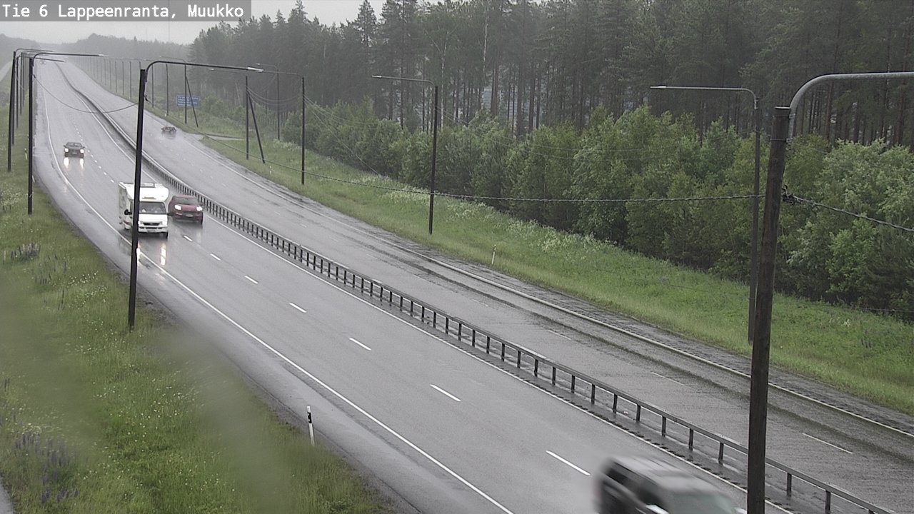 Weather Camera Image Road 6 Lappeenranta, Muukko, Lappeenranta, Etelä-Karjala