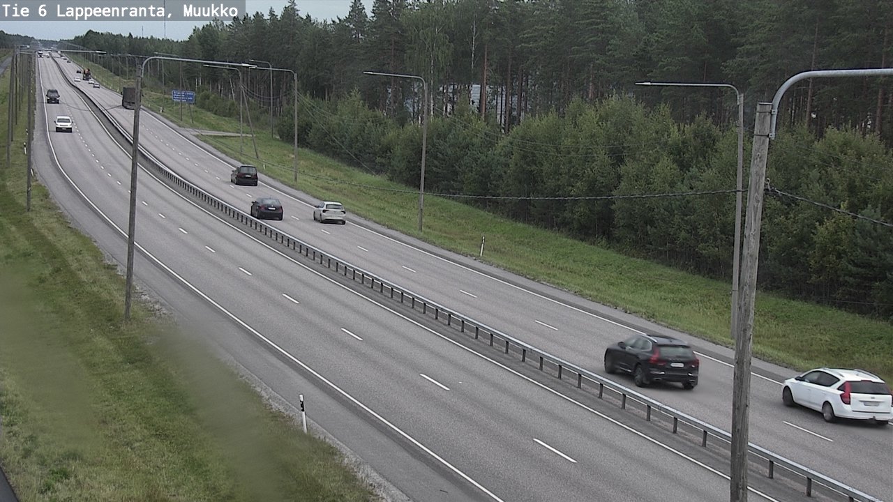 Weather Camera Image Road 6 Lappeenranta, Muukko, Lappeenranta, Etelä-Karjala