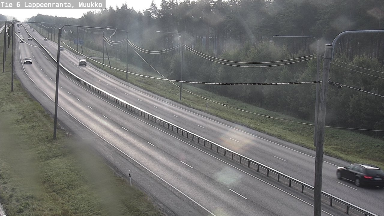 Weather Camera Image Road 6 Lappeenranta, Muukko, Lappeenranta, Etelä-Karjala