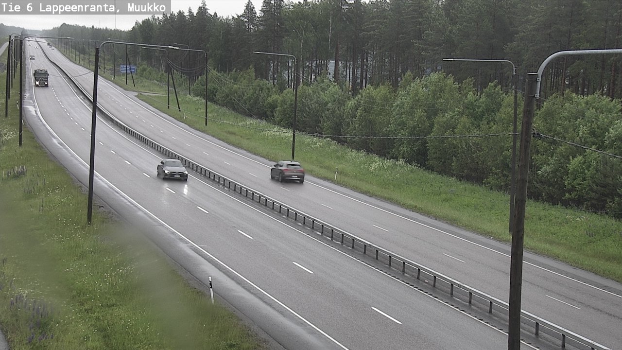 Weather Camera Image Road 6 Lappeenranta, Muukko, Lappeenranta, Etelä-Karjala