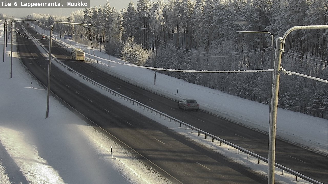 Weather Camera Image Väg 6 Villmanstrand, Muukko, Lappeenranta, Etelä-Karjala