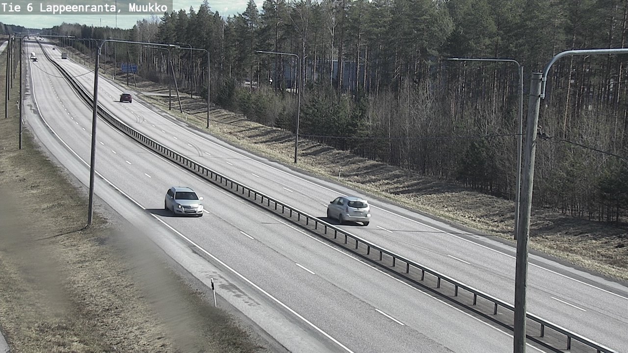 Weather Camera Image Väg 6 Villmanstrand, Muukko, Lappeenranta, Etelä-Karjala