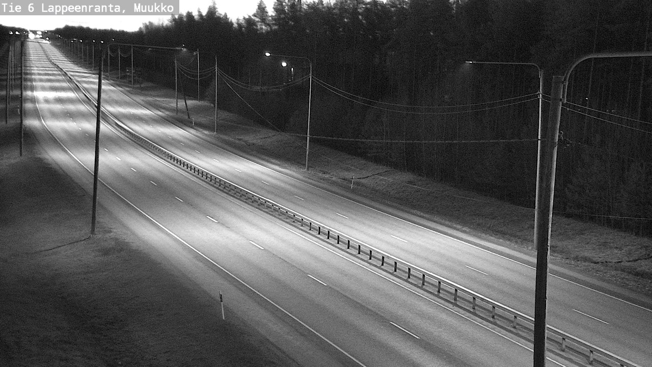 Weather Camera Image Road 6 Lappeenranta, Muukko, Lappeenranta, Etelä-Karjala