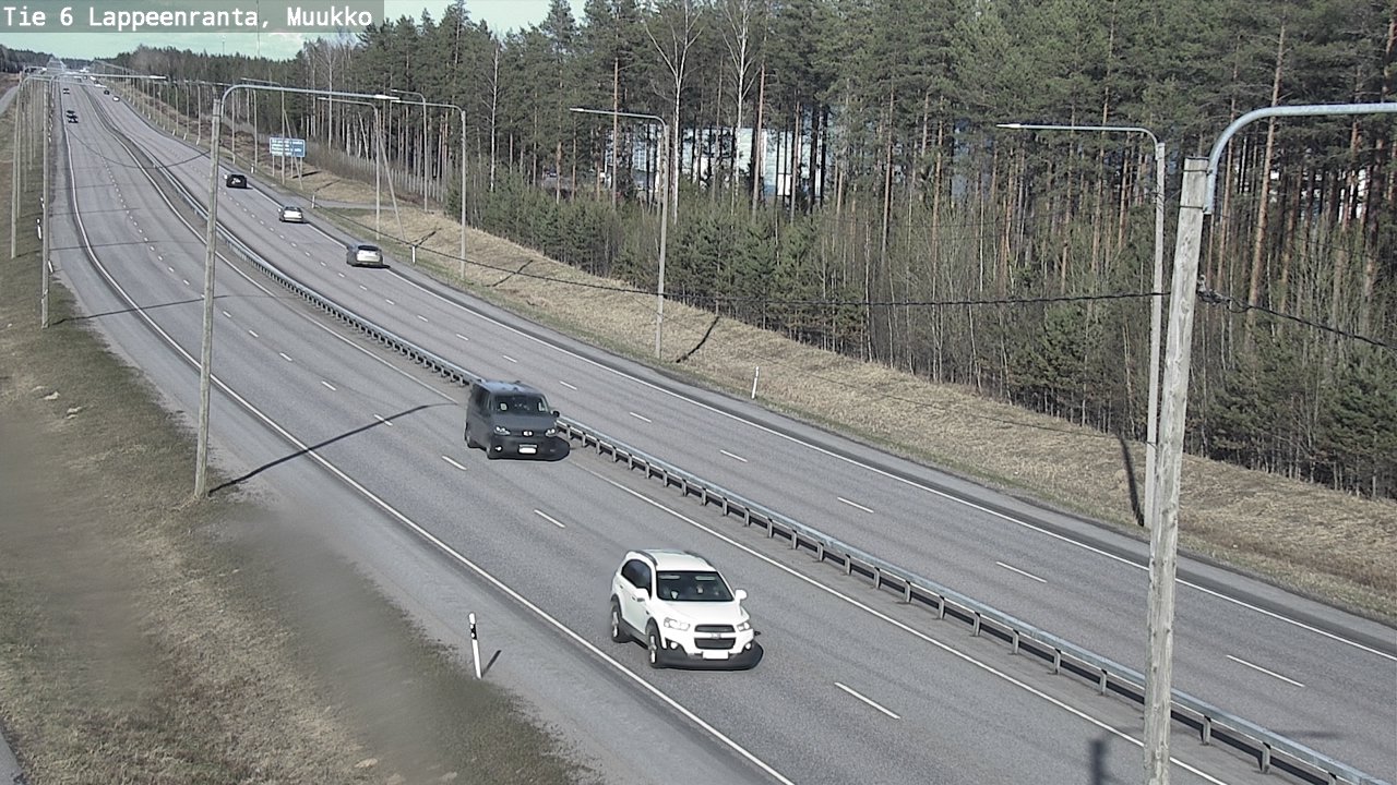 Weather Camera Image Väg 6 Villmanstrand, Muukko, Lappeenranta, Etelä-Karjala