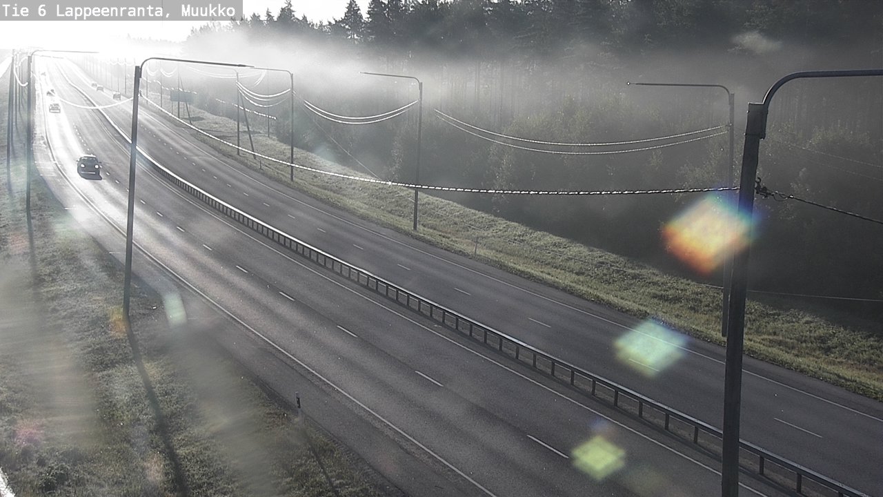 Weather Camera Image Road 6 Lappeenranta, Muukko, Lappeenranta, Etelä-Karjala
