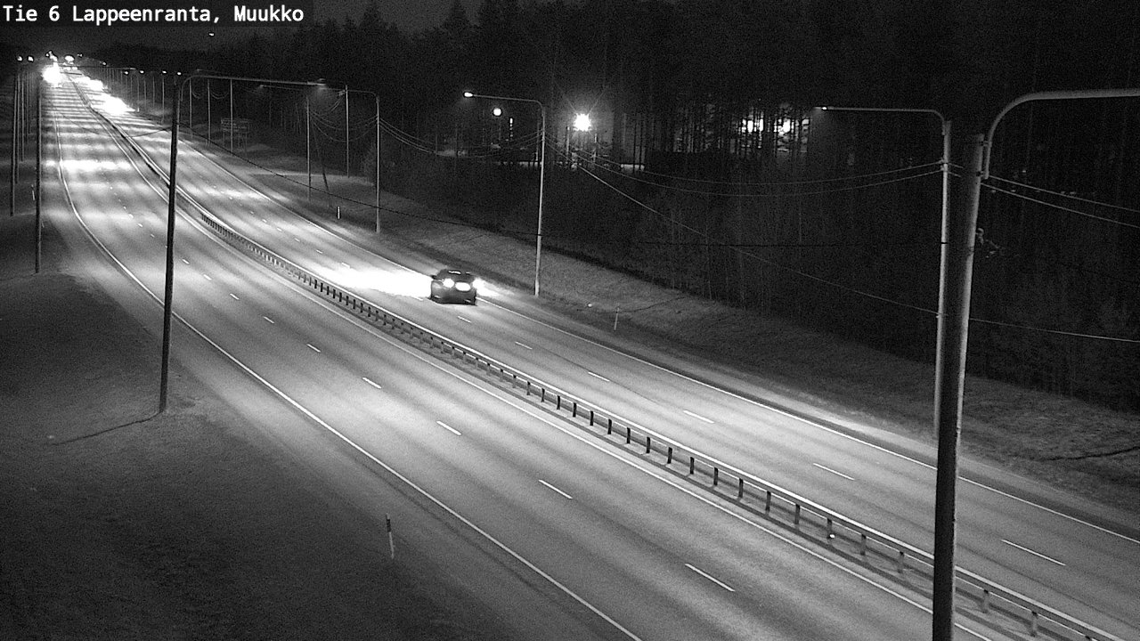 Weather Camera Image Väg 6 Villmanstrand, Muukko, Lappeenranta, Etelä-Karjala