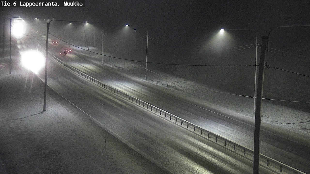 Weather Camera Image Road 6 Lappeenranta, Muukko, Lappeenranta, Etelä-Karjala