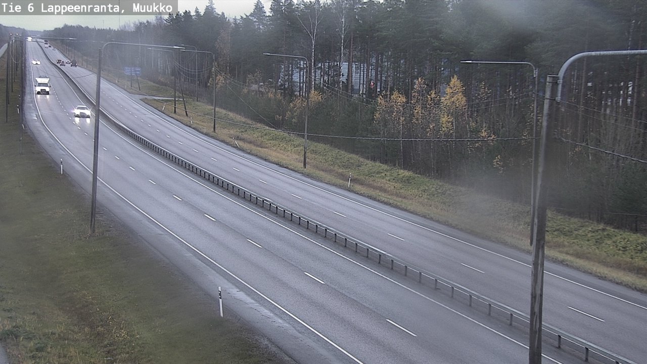Weather Camera Image Väg 6 Villmanstrand, Muukko, Lappeenranta, Etelä-Karjala