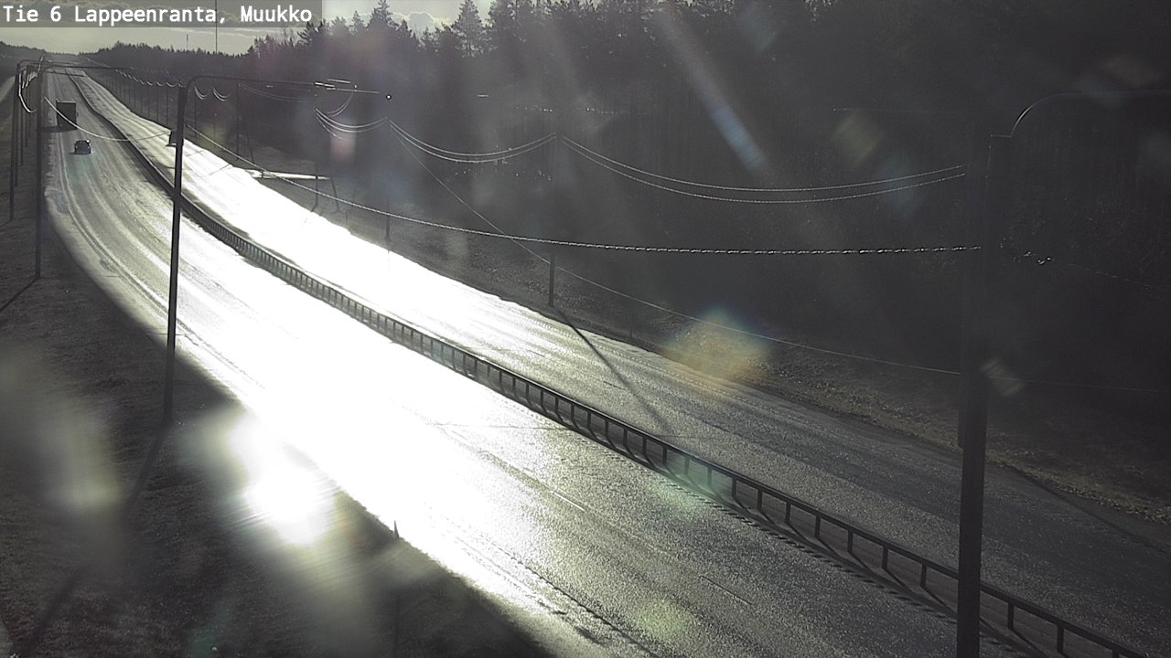 Weather Camera Image Väg 6 Villmanstrand, Muukko, Lappeenranta, Etelä-Karjala