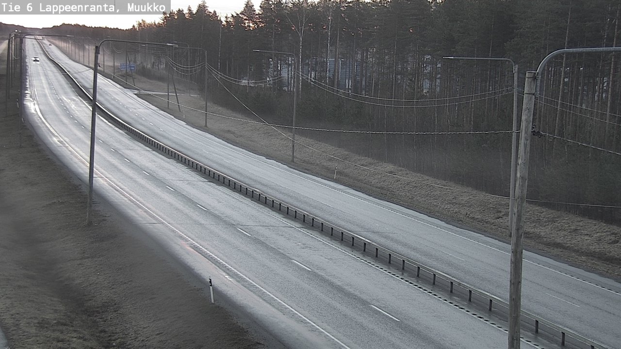 Weather Camera Image Väg 6 Villmanstrand, Muukko, Lappeenranta, Etelä-Karjala