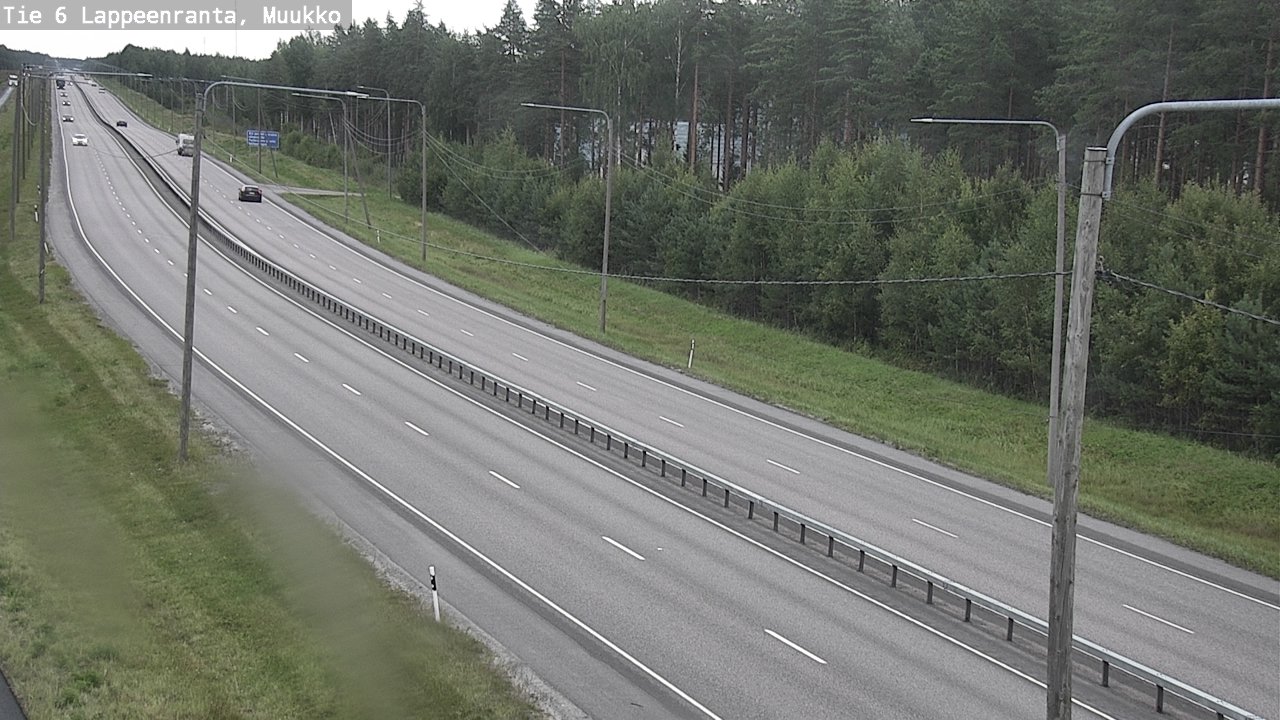 Weather Camera Image Road 6 Lappeenranta, Muukko, Lappeenranta, Etelä-Karjala