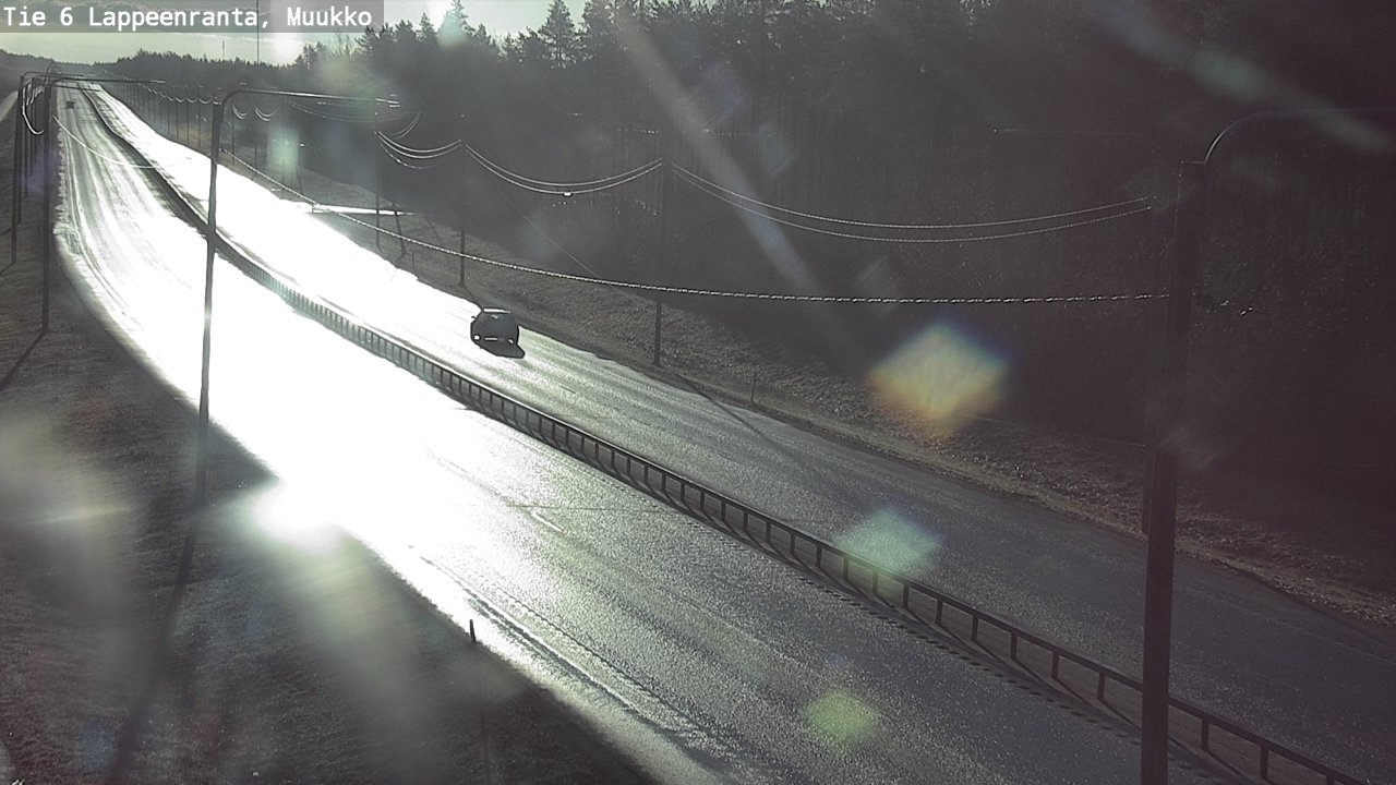 Weather Camera Image Väg 6 Villmanstrand, Muukko, Lappeenranta, Etelä-Karjala