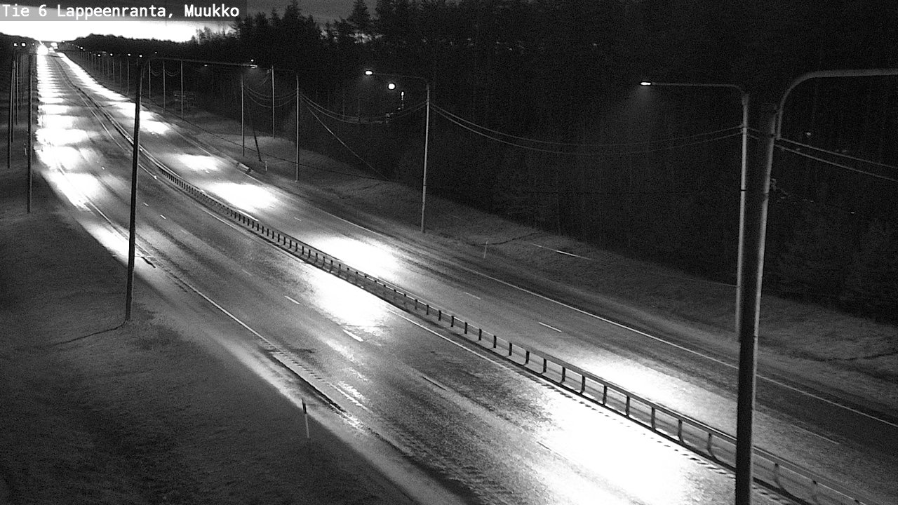 Weather Camera Image Väg 6 Villmanstrand, Muukko, Lappeenranta, Etelä-Karjala