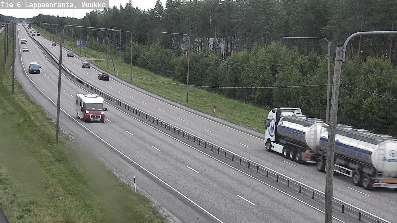 Weather Camera Image Road 6 Lappeenranta, Muukko, Lappeenranta, Etelä-Karjala