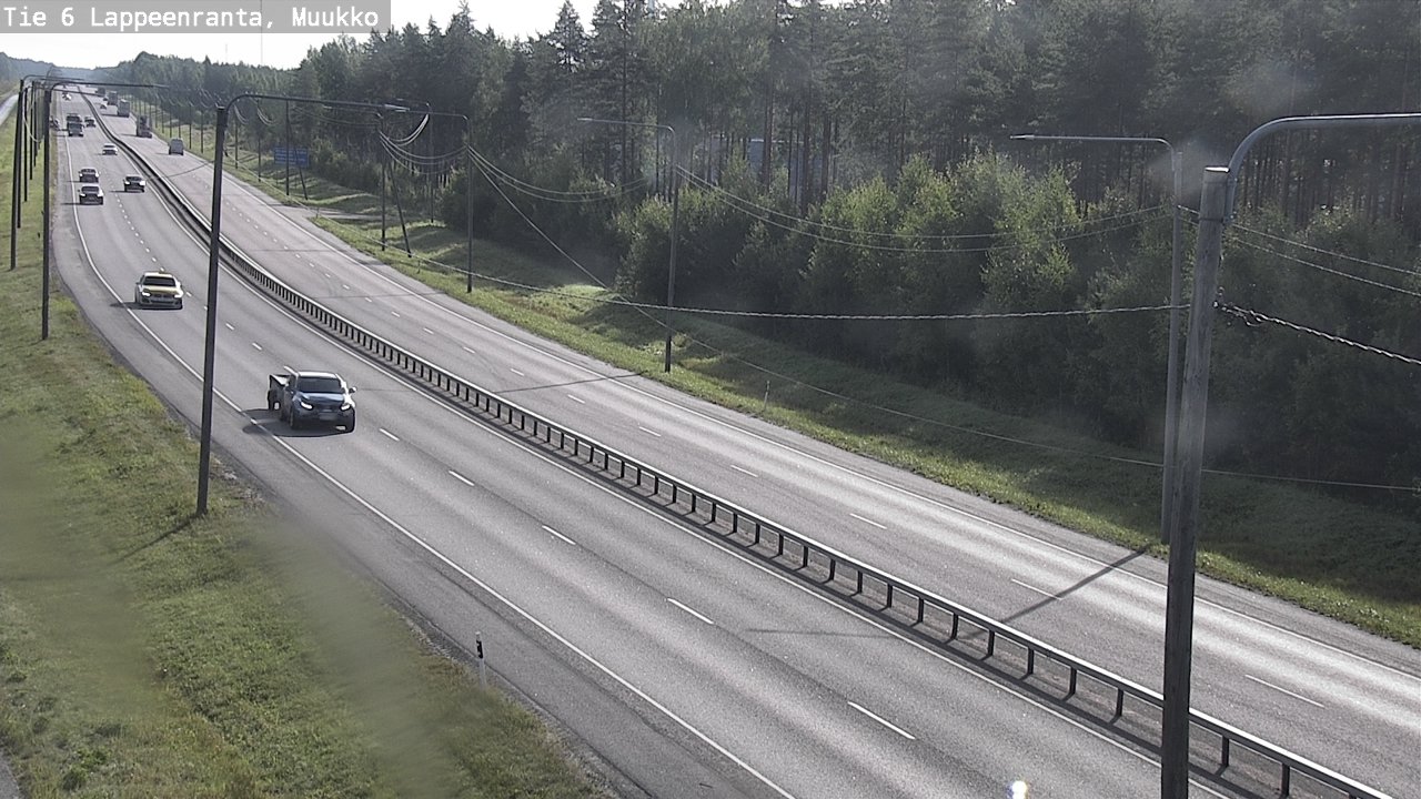 Weather Camera Image Road 6 Lappeenranta, Muukko, Lappeenranta, Etelä-Karjala
